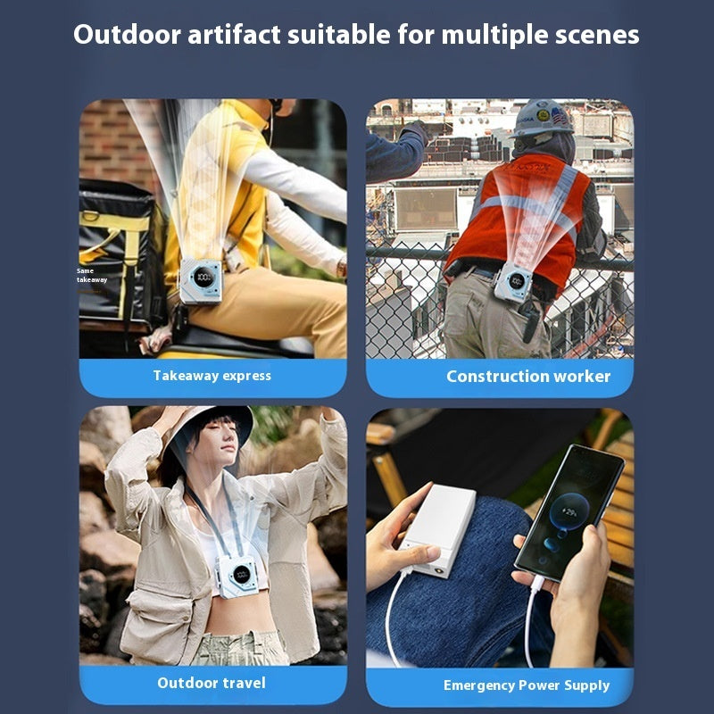 Portable Large Wind Portable Small Wrist Hanging Fan SUM&WIN