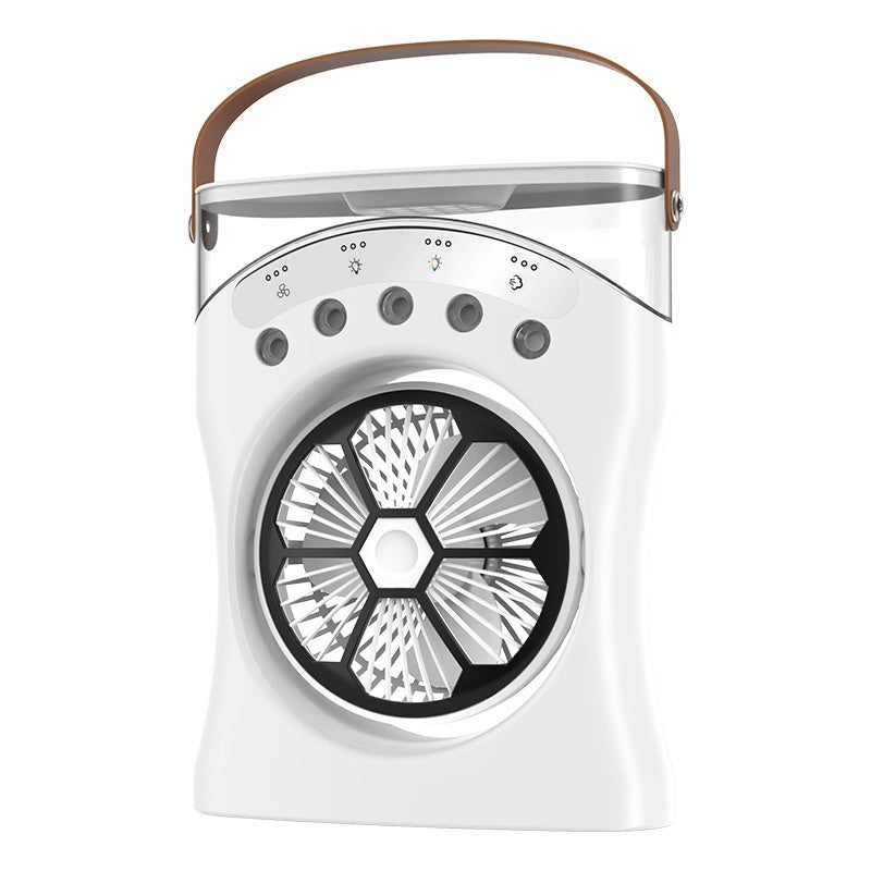 Portable Fan Portable Mini Humidifier Fan Water Spraying Fan Rechargeable Cooler Air Adjustment Fan For Hot Weather SUM&WIN