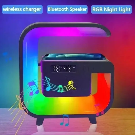 RGB Desk Clock Nightlight Wireless Charger | SUM&WIN