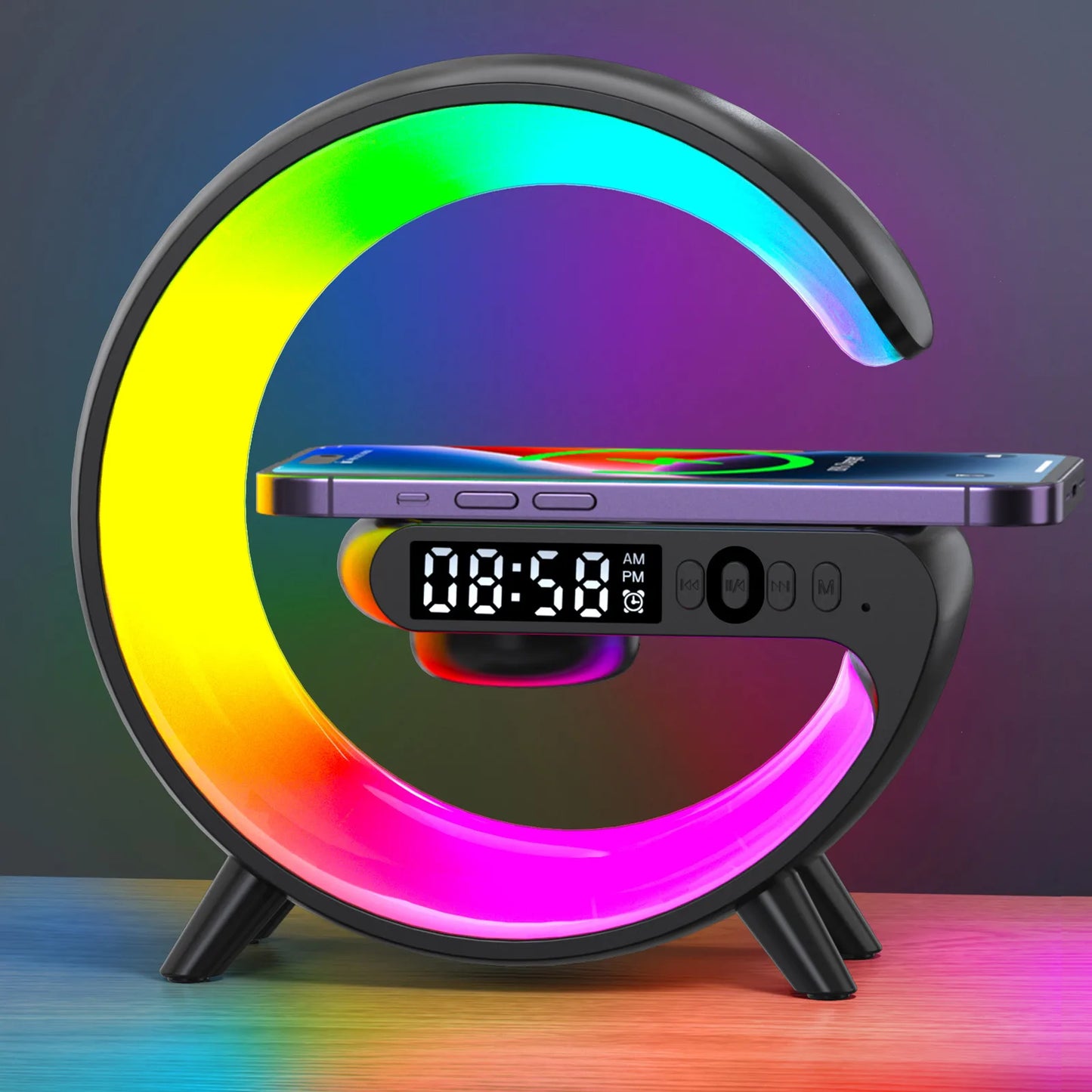 Rainbow Glow Clock BT-3401 Wireless pad | SUM&WIN