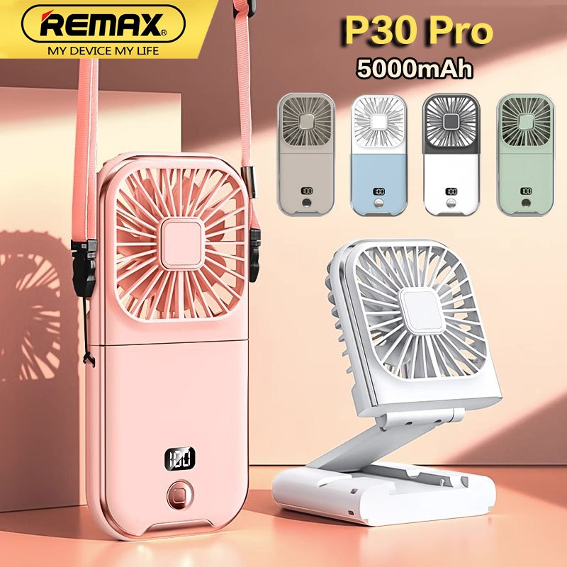 Folding Fan Creative Mini Large Wind Electric Fan Portable SUM&WIN