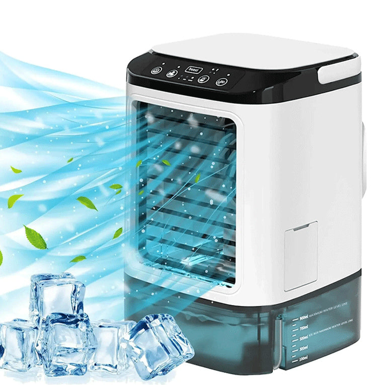 New Style Air Cooler Desktop Air Conditioner Fan Dual Spray Cooling Electric Fan Air Cooler USB Portable Refrigeration SUM&WIN