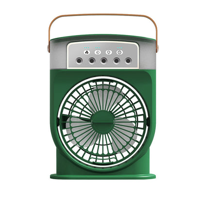 Portable USB Air Conditioner Cooling Fan With 5 Sprays 7 Color Light 600ML Water Tank Spray Mist Air Cooler Humidifiers SUM&WIN