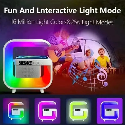 RGB Desk Clock Nightlight Wireless Charger | SUM&WIN