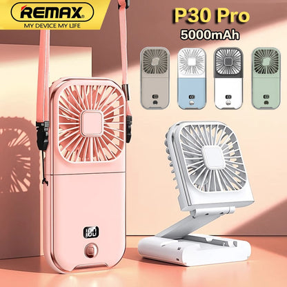 Folding Fan Creative Mini Large Wind Electric Fan Portable SUM&WIN